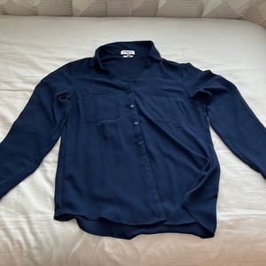 Express button up chiffon blouse